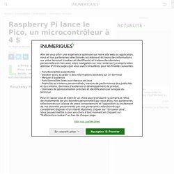 Raspberry Pi lance le Pico, un microcontrôleur à 4 $