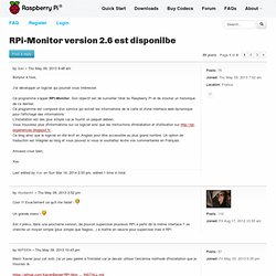 RPi-Monitor : Un logiciel d'auto-surveillance pour Raspberry