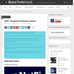 NetPi - Raspberry Pi Network Analyzer - Blame The Network