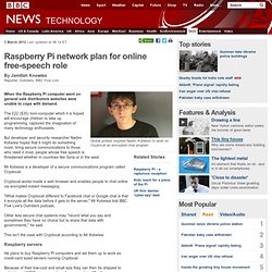 Raspberry Pi network plan for online free-speech role