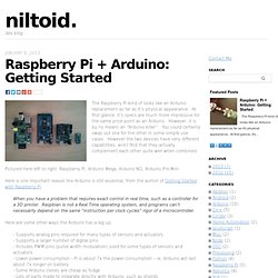 Raspberry Pi + Arduino - niltoid.niltoid.