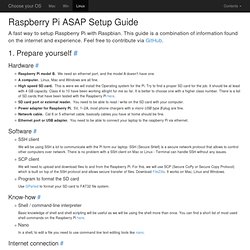Raspberry Pi ASAP Setup Guide