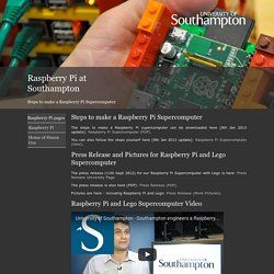 Raspberry Pi at Southampton