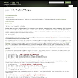 Raspberry Pi « Naich's crappy blog