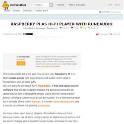 Raspberry Pi as Hi-Fi player with RuneAudio