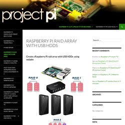 Raspberry Pi raid array with USB HDDs