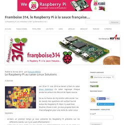 Le Raspberry Pi au salon Linux Solutions