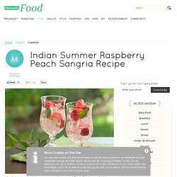 Indian Summer Raspberry Peach Sangria