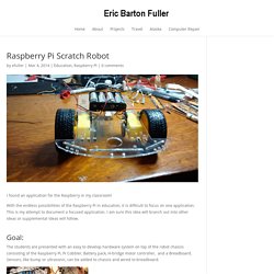 Raspberry Pi Scratch Robot