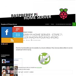 Raspberry Pi Home Server – Etape 7 : installer inadyn pour no-ip.org - Iceweasel