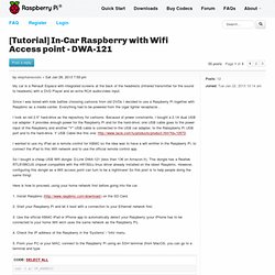 [Tutorial] In-Car Raspberry with Wifi Access point - DWA-121
