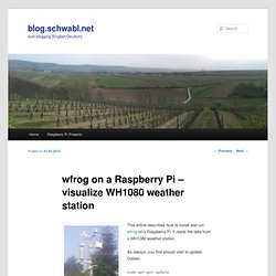 wfrog on a Raspberry Pi – visualize WH1080 weather station