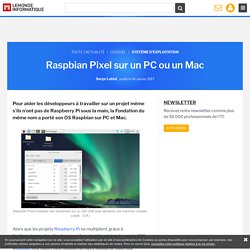 Raspbian Pixel sur un PC ou un Mac