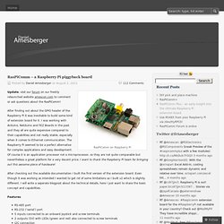 RasPiComm – a Raspberry Pi piggyback board