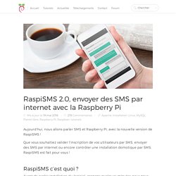 RaspiSMS 2.0, envoyer des SMS par internet avec la Raspberry Pi