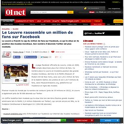 Le Louvre rassemble un million de fans sur Facebook