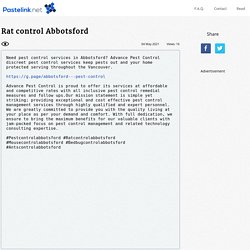 Rat control Abbotsford