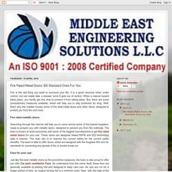 LED Lighting Solutions Oman: Fire Rated Metal Doors: BS Standard Ones For You