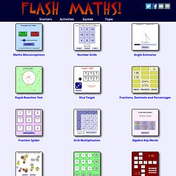 FlashMaths - Top rated maths starters