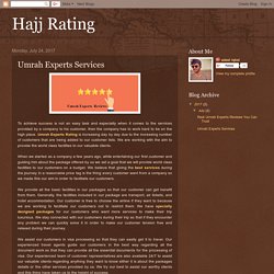 Hajj Rating: Umrah Experts Services