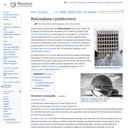 Rationalisme (architecture)