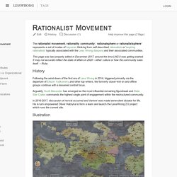 Rationalist Movement - LessWrong