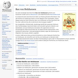 Rau von Holzhausen