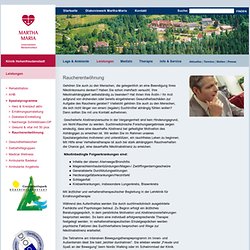 Raucherentwöhnung - Klinik Hohenfreudenstadt - Rehabilitation / Prävention / Kur / Schwarzwald