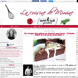 Les ravages d'un gâteau au chocolat sans beurre : Cristophe Felder tu n'est qu'un serial killer !!