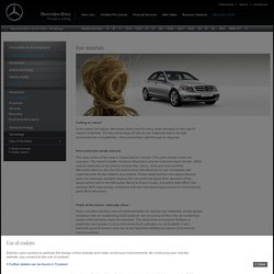 Mercedes-Benz South Africa - Company - Raw materials