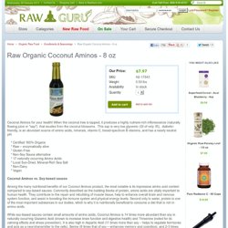 Raw Organic Coconut Aminos