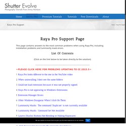 Raya Pro Support - Shutter...Evolve