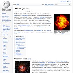Wolf–Rayet star