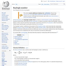 Rayleigh number