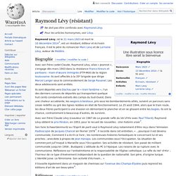Raymond Lévy (résistant)
