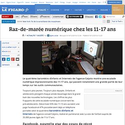 France : Raz-de-marée numérique chez les 11-17 ans