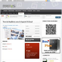 Test du RazBerry avec le logiciel Z-Cloud