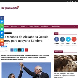 Las razones de Alexandria Ocasio-Cortez para apoyar a Sanders