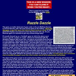 Razzle Dazzle Con Game