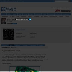RC (Remote Control) Switch Circuit Diagram