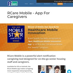 RCare - Best Caregiver App For Mobile Nurse Call Systems