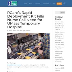 RCare Fills Nurse Call Need for UMass Temporary Hospital