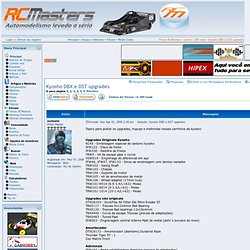 RCMasters › Fórum RCMasters › Carros › Off-road › Kyosho DBX e DST upgrades