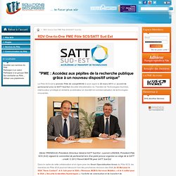 RDV One-to-One PME Pôle SCS/SATT Sud Est | Pôle SCS