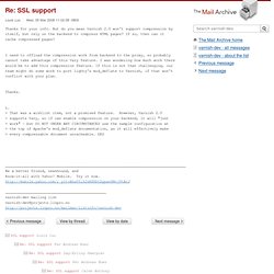 SSL support