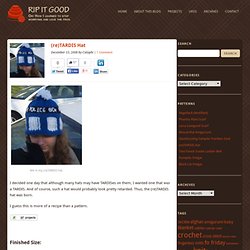(re)TARDIS Hat « Rip It Good