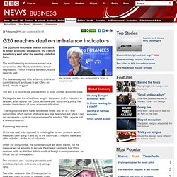 G20 reaches deal on imbalance indicators