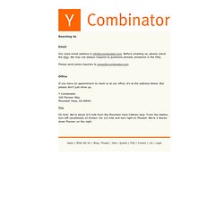 Reaching Y Combinator