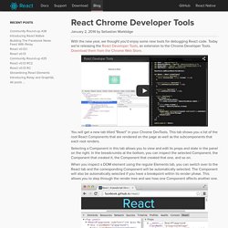 React Chrome Developer Tools