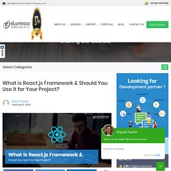 What is React.js Framework & Should You Use It for Your Project?